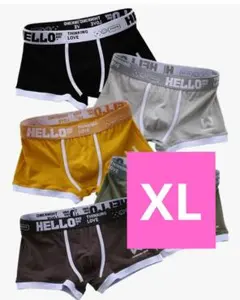 ボクサーパンツ　XL 4枚組 メンズ 下着 ボクサーブリーフ