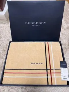 新品未使用　BURBERRY タオルケット 140×200 日本製 綿100%のサムネイル