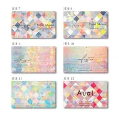 個性的な名刺ショップカードアクセサリー台紙ポイントカード【HH7-12】／名入れ