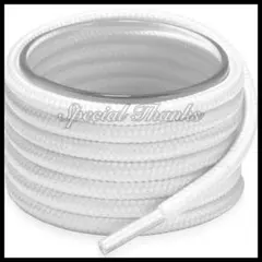 ロープ(丸)/シューレース(靴紐)/ホワイト/120㎝【040】