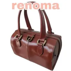 renoma PARIS オールレザーボストンバッグ 本革 レノマ ミニボストン
