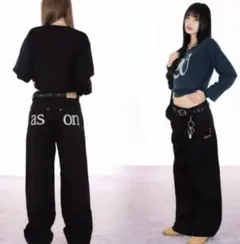 新品☆即日発送☆韓国ASON as''on ブラック デニムパンツ S /g1 - メルカリ
