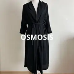 【美品】オズモーシス ロフ 洗える♡ ベルト付タックライトコート