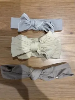 リボンデザイン ヘアバンド 3点セット