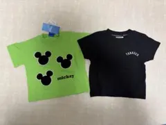 【値下げ】Tシャツ2枚セット（ミッキー・ヤンキース）90㎝