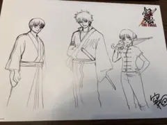 映画　銀魂　THE FINAL 来場者特典　原画　銀時×神楽×新八