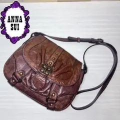 ANNA SUI アナスイ レザー ショルダーバッグ 蝶 バタフライ Y2K