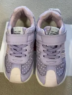 イフミー パープル 水玉模様 スニーカー 18㎝