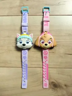 パウ・パトロール フェイスウォッチ 2点セット（エベレスト、スカイ）
