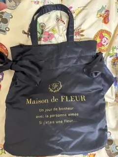 Maison de FLEUR ネイビー トートバッグのサムネイル