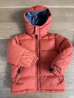 120サイズ GAP Kids オレンジ ダウンコート フリース内側