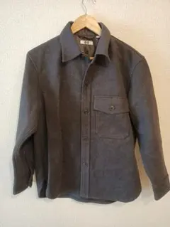 Uniqlo U フリースシャツジャケット S ダークグレー ユニクロユー