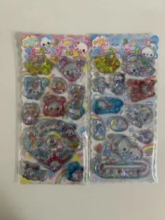 かおり付き　ウォーターインシール　キラうさツインズ　あわわちゃん