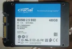 Crucial BX500 480GB SSD SATA 2.5インチ 正常
