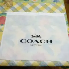 COACH ロゴ入り収納袋 ホワイト