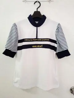VIVA HEART ハーフジップシャツ レディースsize 40