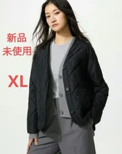 【新品未使用】ユニクロ パフテックノーカラージャケット 黒 XL 大きいサイズのサムネイル