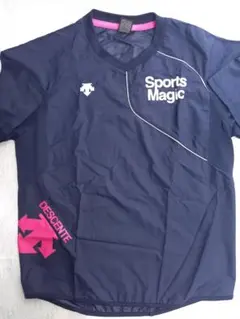 DESCENTE Sports Magic ネイビーメンズ Vネックシャツ