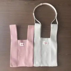 SHEIN シーイン ニットバッグ　トートバッグ　ハンドバッグ　2個セット