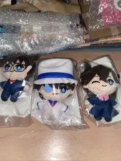 コナン ラッキーくじ 怪盗キッド ぬいぐるみ3点
