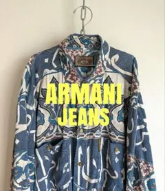 ARMANI JEANS　80s　レーヨンシャツ　ペイズリー系アラベスク　モードのサムネイル