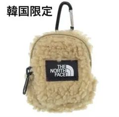 ザノースフェイス フリース ラウンドポーチ ベージュ 韓国限定