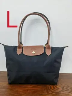 新品特価ロンシャン LONGCHAMP L 折り畳みトートバッグ 黒