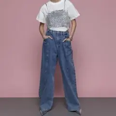 【新品/未使用】Maison Special 春ワイドデニムsize36/Sのサムネイル