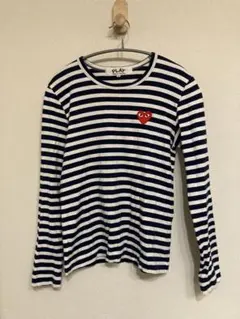 コムデギャルソン PLAY ボーダーカットソー ロンT Tシャツ　レディースM