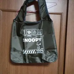 SNOOPY 　エコバッグ カーキ色