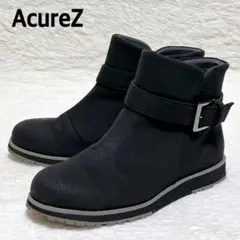 【極美品】 AcureZ ゴアテックス ショートブーツ 24cm 4E 黒 防水