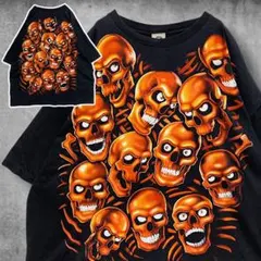 CDAD アート Tシャツ リキッドブルー スカルパイル デッドストック 希少