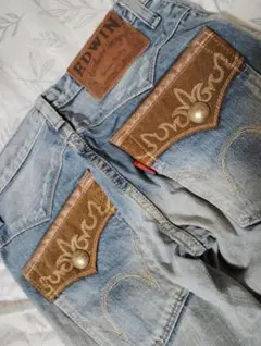 送料込み★EDWIN　エドウィンXVS403お洒落なデニム日本製良好size28