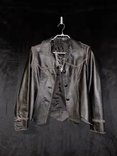Y2K archive punk grunge Ｖネックボーダー　cortis Y2K archive swag grunge Vネックボーダー cortis - メルカリ