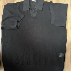 GU メッシュポロシャツ ブラック