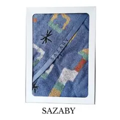 SAZABY サザビー　 バスタオル　 水色 北欧調デザイン　未使用品のサムネイル