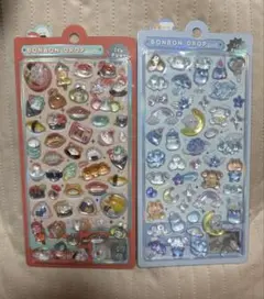 正規品　ボンボンドロップシール　めしめしボンボン　わんわんボンボン　2枚セット
