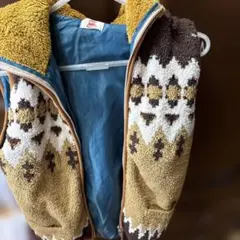 KRIFF MAYER 幾何学模様 フリースベスト