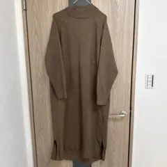 AMERICAN HOLIC 濃いブラウンニットロングワンピース　Mサイズ
