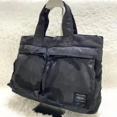 PORTER ポーター　タンカー　30周年記念モデル　トートバッグ　迷彩　黒系