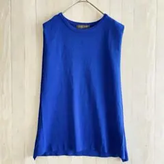 A day in the life ノースリーブ ニット ブルーのサムネイル