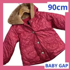 ギャップベビー☆90cm☆アウター☆ピンク☆子供服☆女子☆コート　フード付　値下