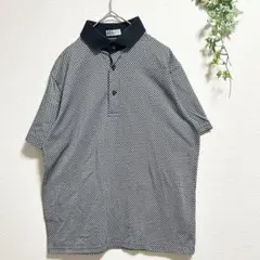 ヒロココシノオムコレクション レナウン【L】半袖ポロシャツ 日本製 アーガイル柄のサムネイル