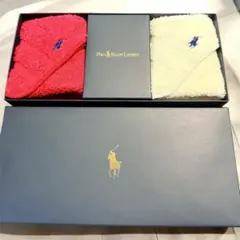 Polo Ralph Lauren タオルハンカチ 赤白