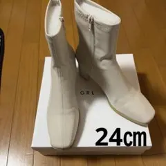 【GRL】スクエアトゥトストレッチブーツ