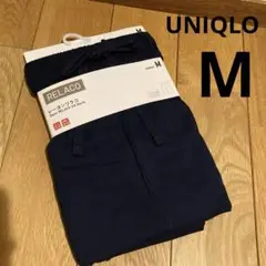 新品未使用　ユニクロ　レーヨン　リラコ　M　ネイビー　無地