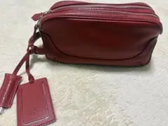 ペッレモルビダ　メイデンヴォヤージュ　レザー　セカンドバッグ　クラッチバッグ　赤