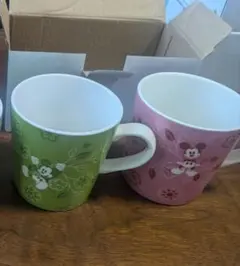 Disney ミッキーマウス マグカップ 2個セット③