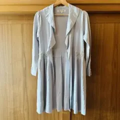 スーパービューティー カーディガン ビジュー 袖リボン 40