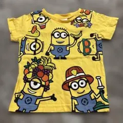 Despicable Me ミニオンズ 総柄Tシャツ イエロー 100のサムネイル